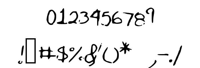 SharonHandwriting Font OTHER CHARS