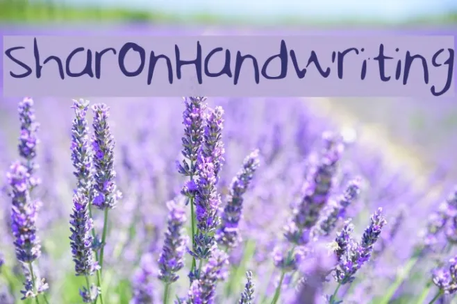SharonHandwriting Example 1