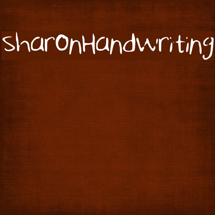SharonHandwriting Font examples