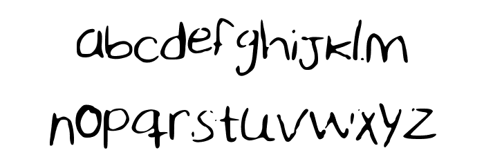 SharonHandwriting Font LOWERCASE