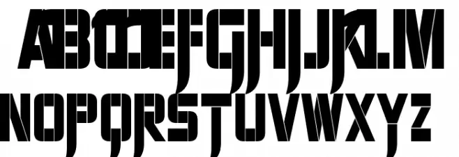 Sharp Avienne Condensed Schriftart Groß