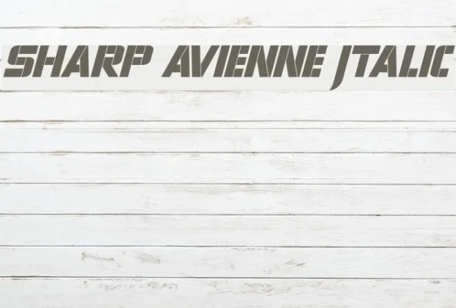 Sharp Avienne Italic Example 1