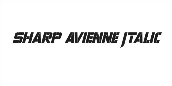 Sharp Avienne Italic Logo
