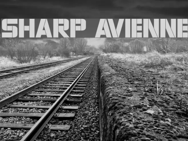 Sharp Avienne Шрифта examples
