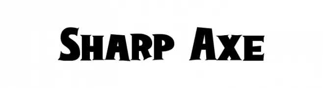 Sharp Axe  Frei Schriftart Herunterladen