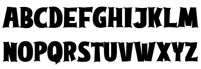 Sharp Axe Font UPPERCASE