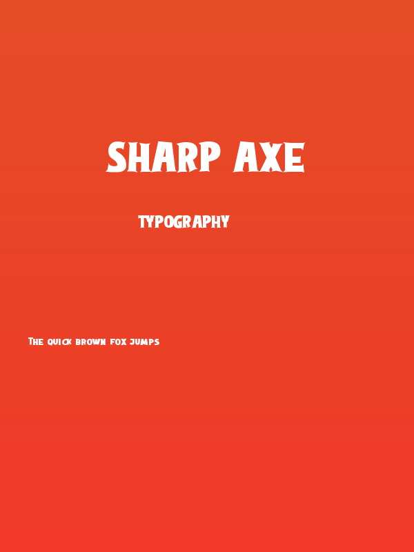 Sharp Axe Poster