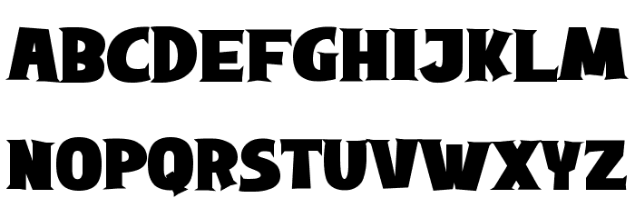 Sharp Axe Font LOWERCASE