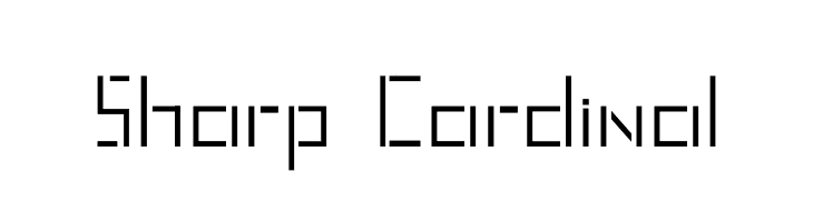 Sharp Cardinal  font caratteri gratis