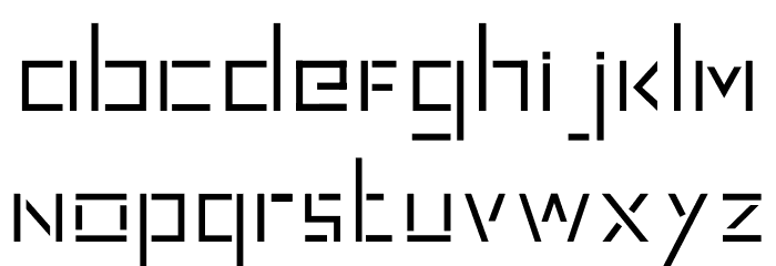Sharp Cardinal Font LOWERCASE