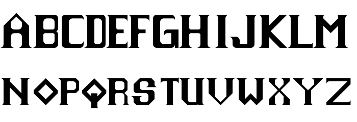 Sharp Objects NBP Regular Font LOWERCASE