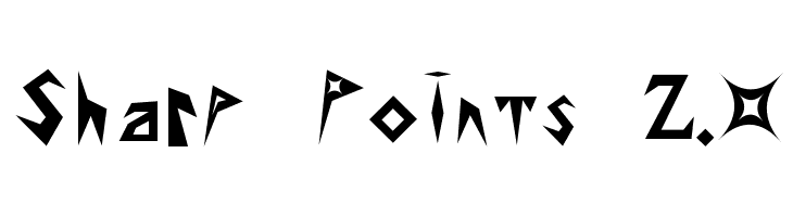 Sharp Points 2.0  免费字体下载