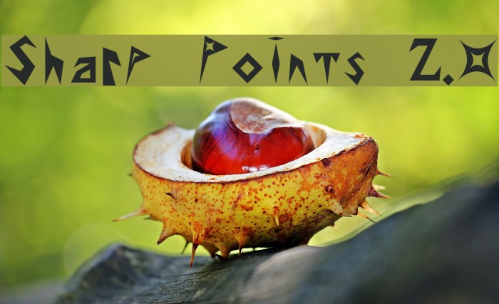 Sharp Points 2.0 Font examples