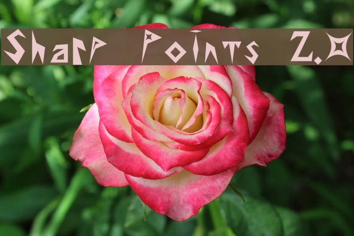 Sharp Points 2.0 Font examples