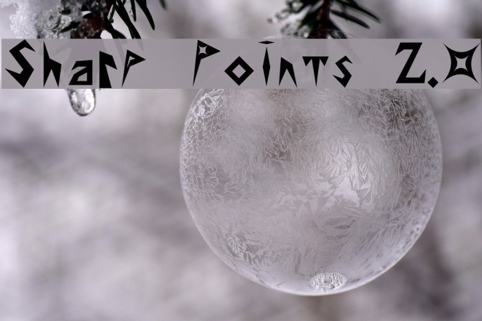 Sharp Points 2.0 Font examples