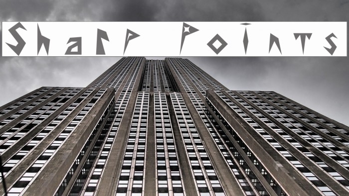 Sharp Points Font examples