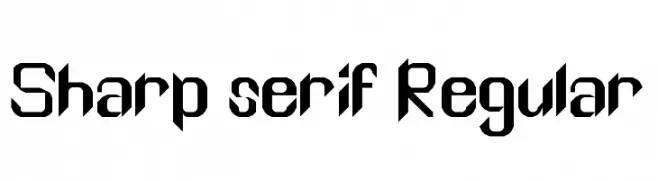 Sharp serif Regular  لخطوط تنزيل
