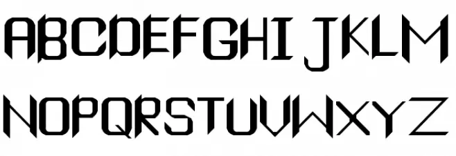 Sharp serif Regular Fonte MAIÚSCULAS