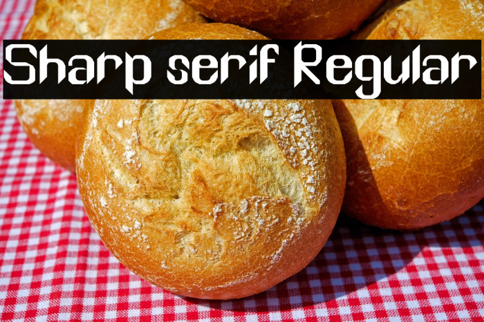 Sharp serif Regular Example 2