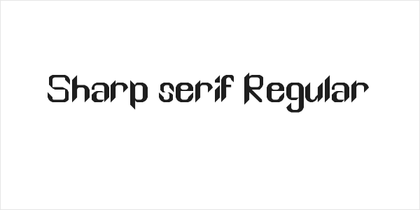 Sharp serif Regular Logo
