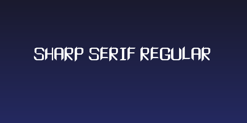 Sharp serif Regular Social Header