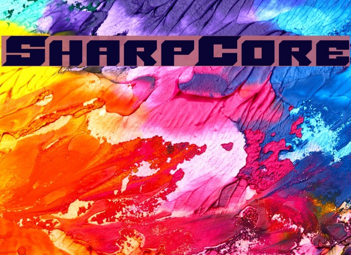 SharpCore Font examples