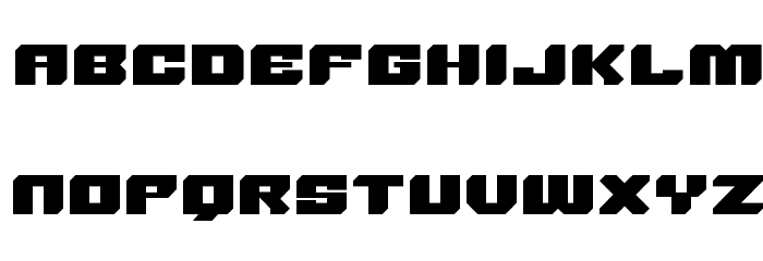 SharpCore Font LOWERCASE