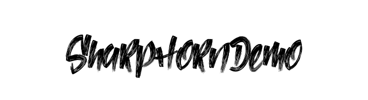 SharpHorn Demo  Frei Schriftart Herunterladen