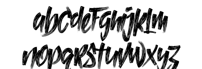 SharpHorn Demo Font LOWERCASE