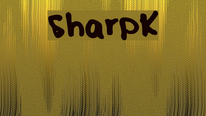 SharpK Font examples