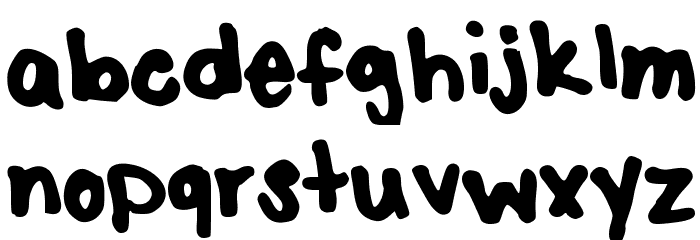 SharpK Font LOWERCASE
