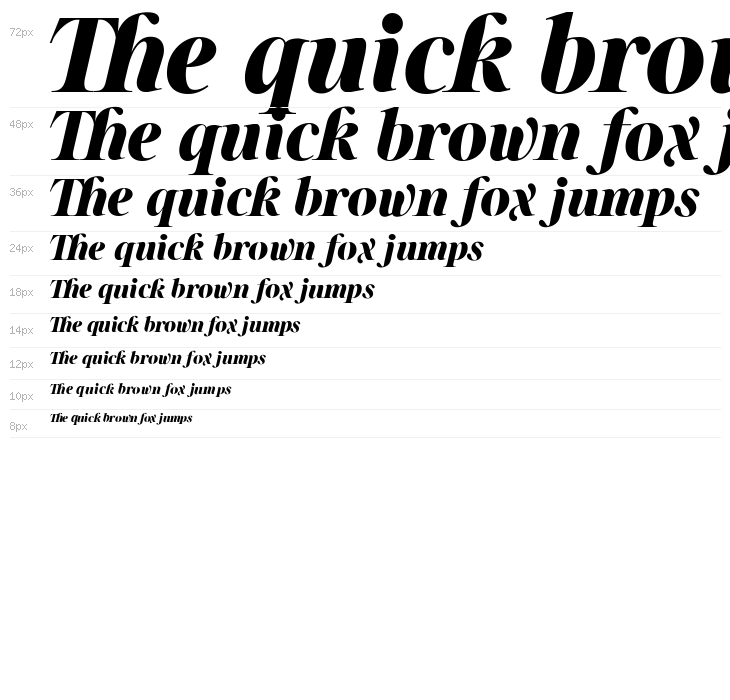 Sharpe PERSONAL Black Italic Waterfall