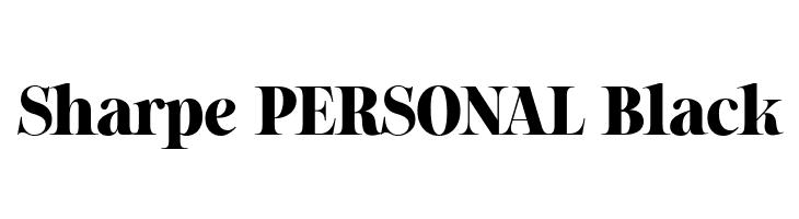 Sharpe PERSONAL Black  Frei Schriftart Herunterladen