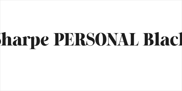Sharpe PERSONAL Black Logo