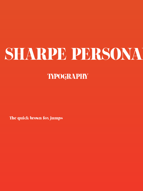 Sharpe PERSONAL Black Poster