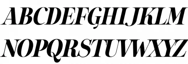 Sharpe PERSONAL Bold Italic Schriftart Groß