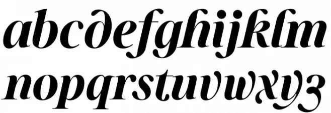 Sharpe PERSONAL Bold Italic Fuentes MINÚSCULAS