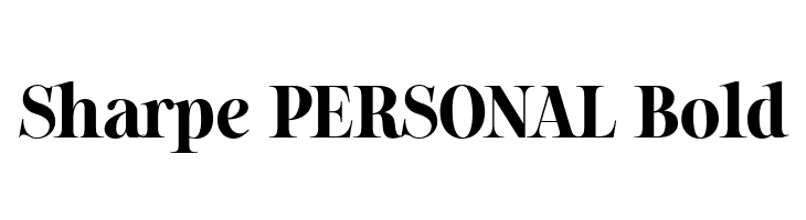 Sharpe PERSONAL Bold  免费字体下载