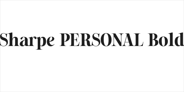 Sharpe PERSONAL Bold Logo