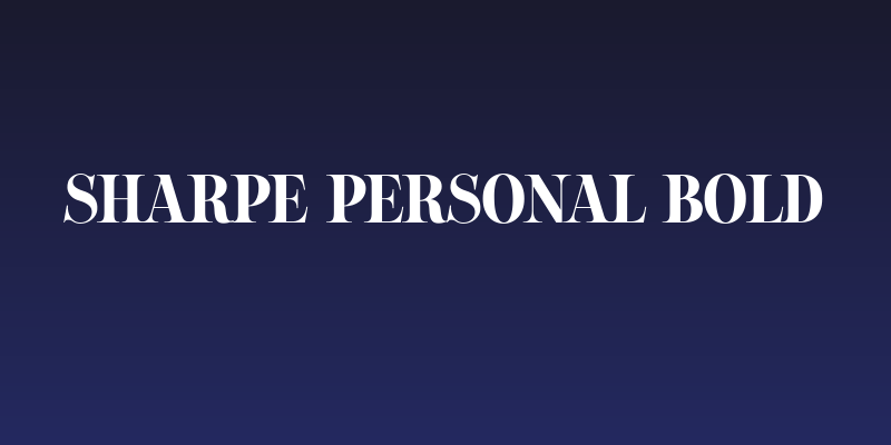 Sharpe PERSONAL Bold Social Header