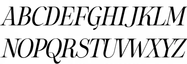 Sharpe PERSONAL Light Italic 字体 大写