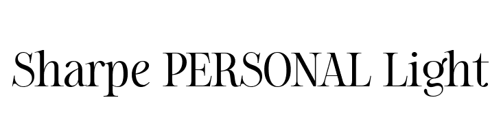 Sharpe PERSONAL Light  नि: शुल्क फ़ॉन्ट्स डाउनलोड