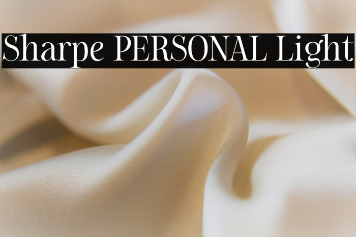 Sharpe PERSONAL Light Example 3