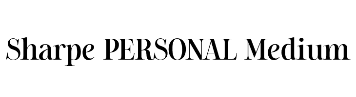 Sharpe PERSONAL Medium  font caratteri gratis