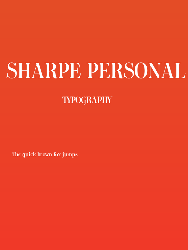 Sharpe PERSONAL Medium Poster
