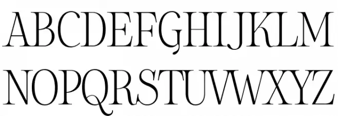 Sharpe PERSONAL Thin Schriftart Groß