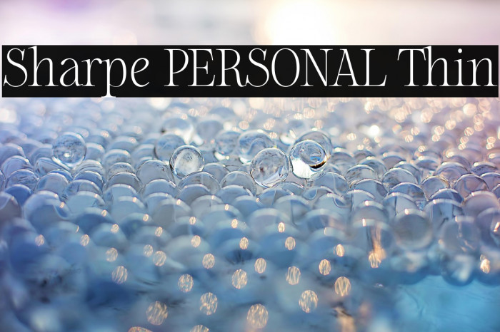 Sharpe PERSONAL Thin Example 3