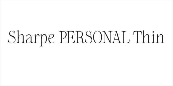 Sharpe PERSONAL Thin Logo