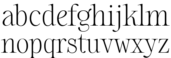 Sharpe PERSONAL Thin Font LOWERCASE
