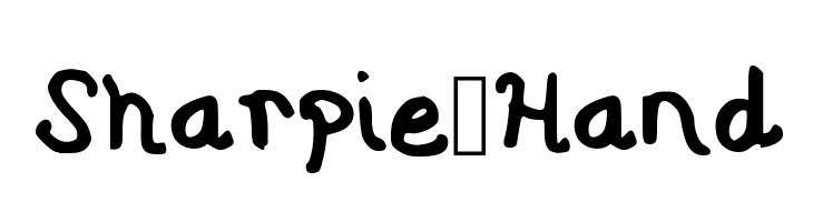 Sharpie Hand Font